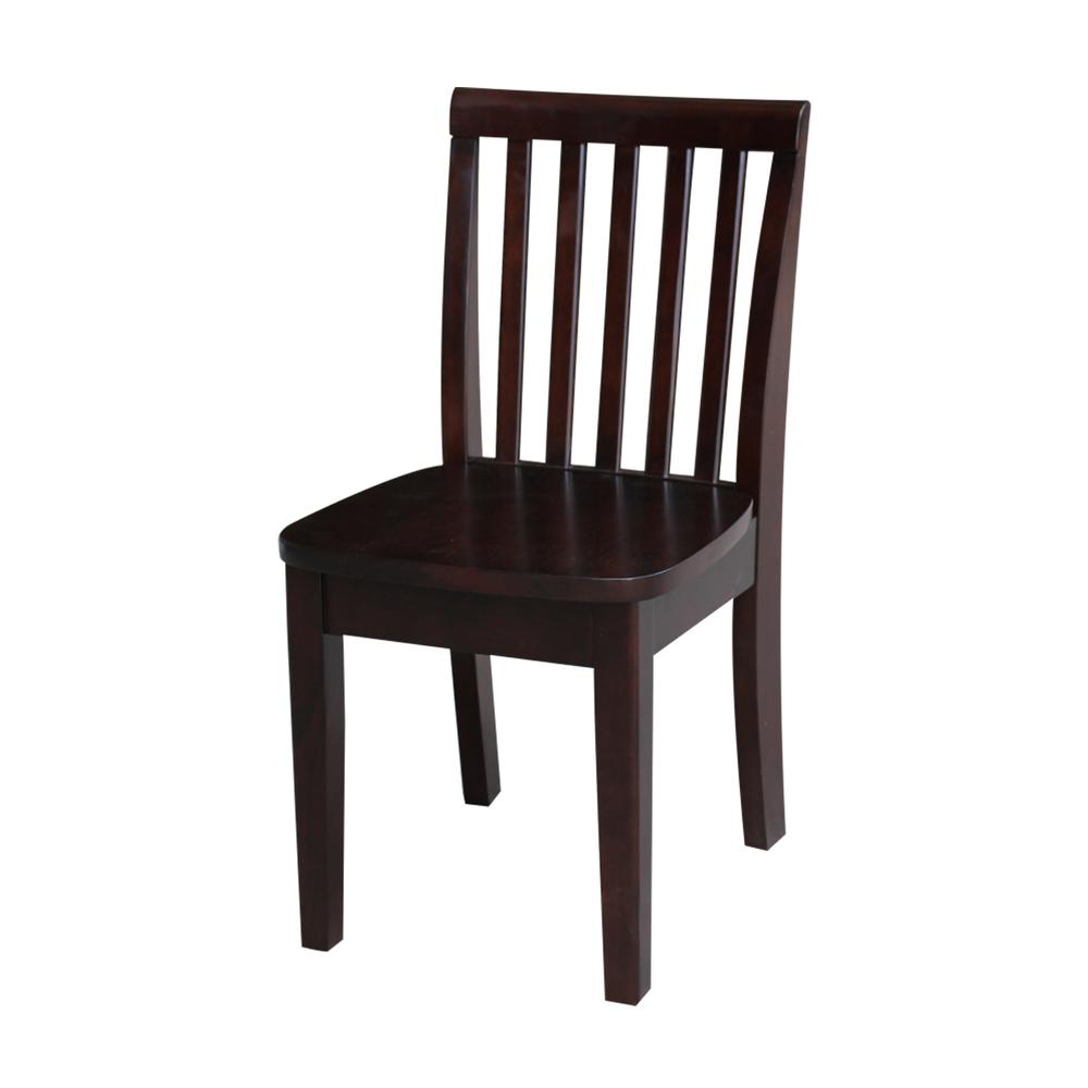 Set of Two Mission Juvenile Chairs , Rich Mocha. Picture 2