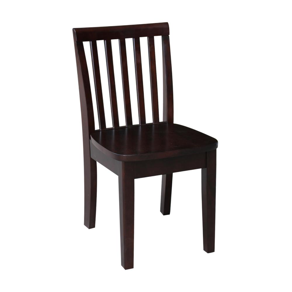 Set of Two Mission Juvenile Chairs , Rich Mocha. Picture 3