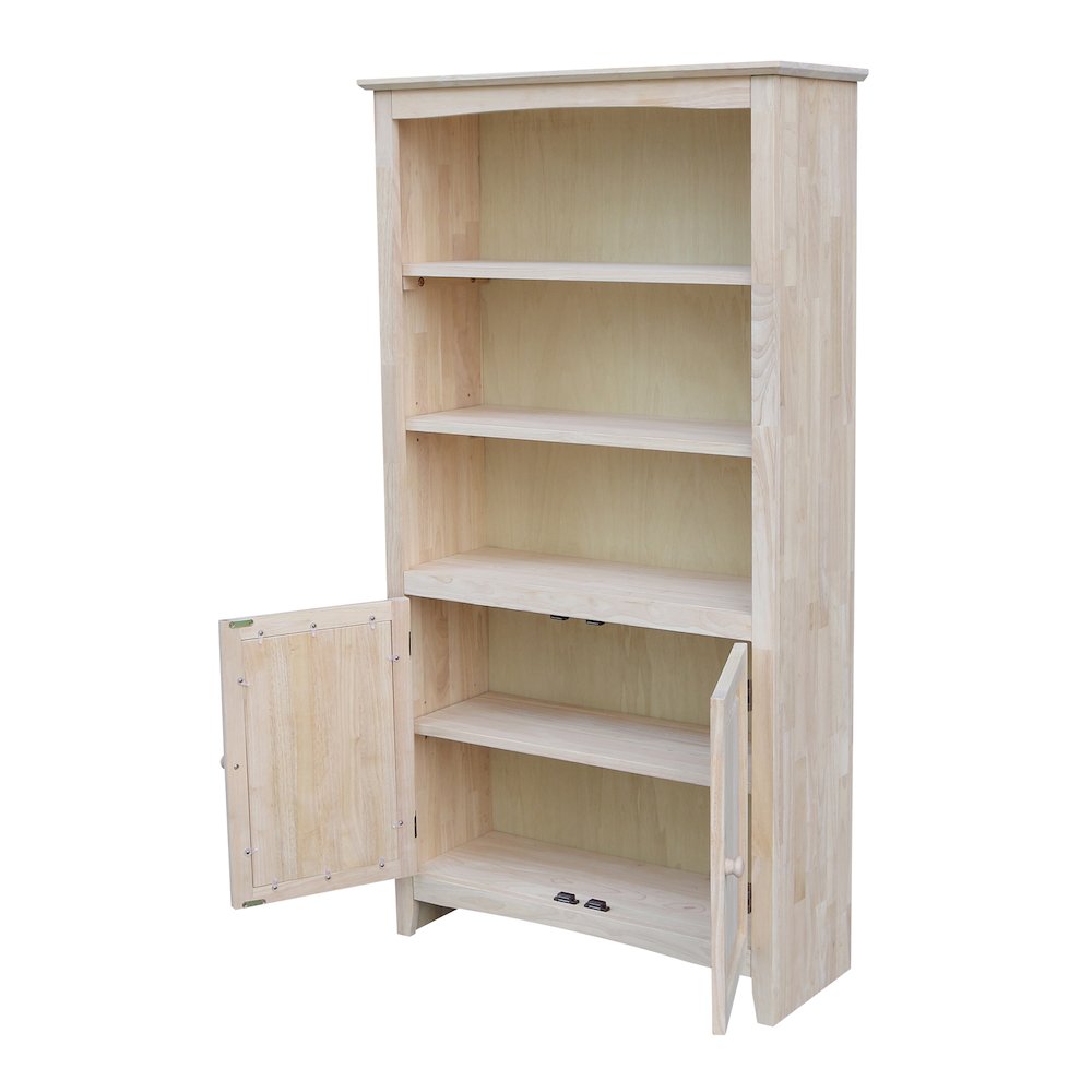 Solid Wood Shaker Bookcase - 60"H. Picture 5