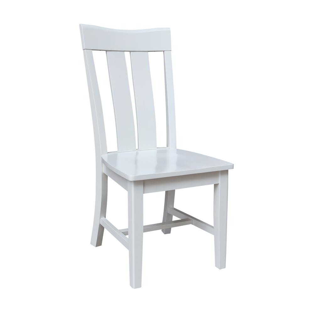 Ava Dining Chairs - Set of 2 in White. Picture 4