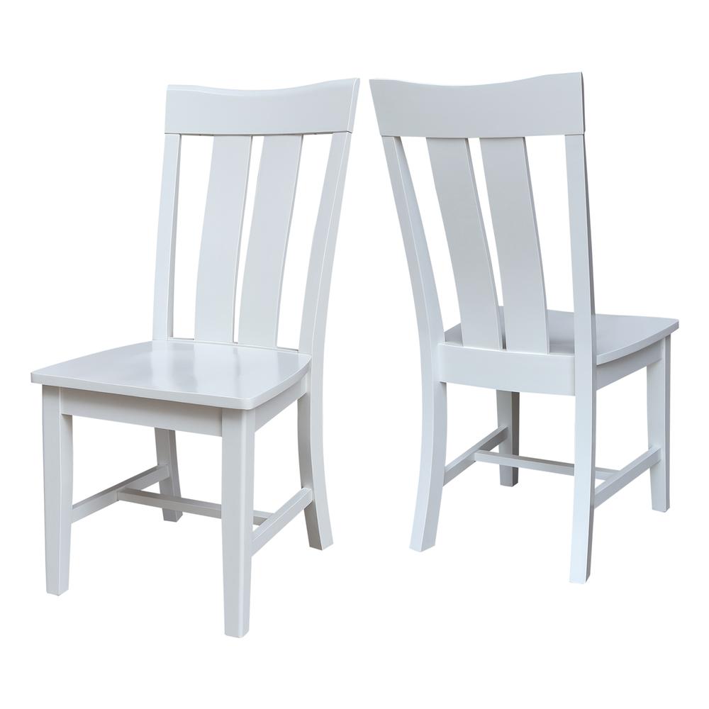 Ava Dining Chairs - Set of 2 in White. Picture 7