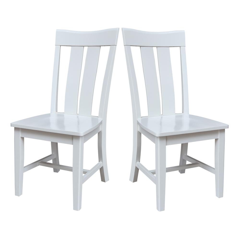 Ava Dining Chairs - Set of 2 in White. Picture 8