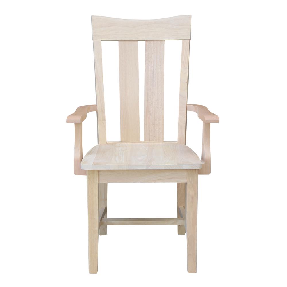 Ava Arm Chair in Unfinished. Picture 2