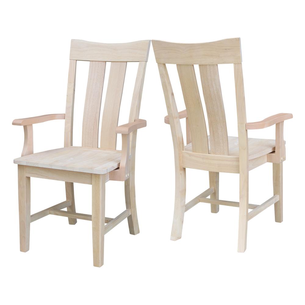 Ava Arm Chair in Unfinished. Picture 6