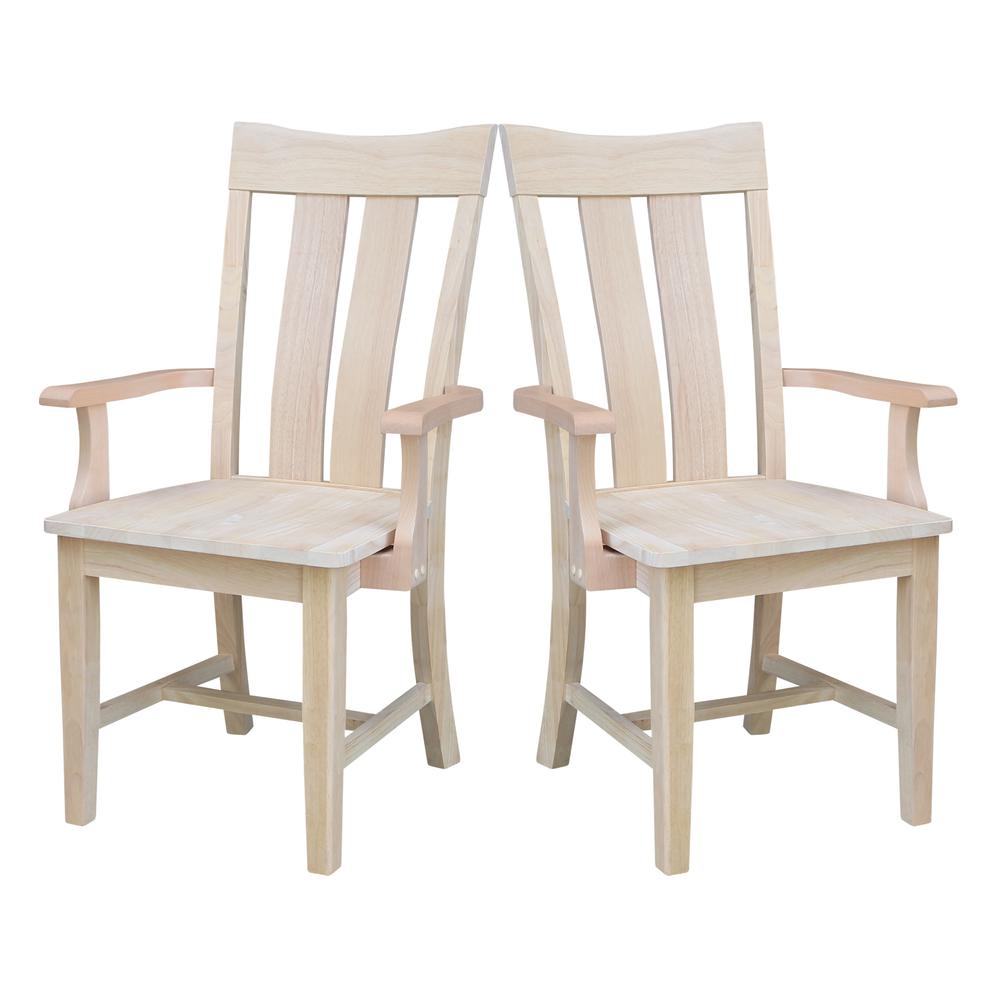 Ava Arm Chair in Unfinished. Picture 7