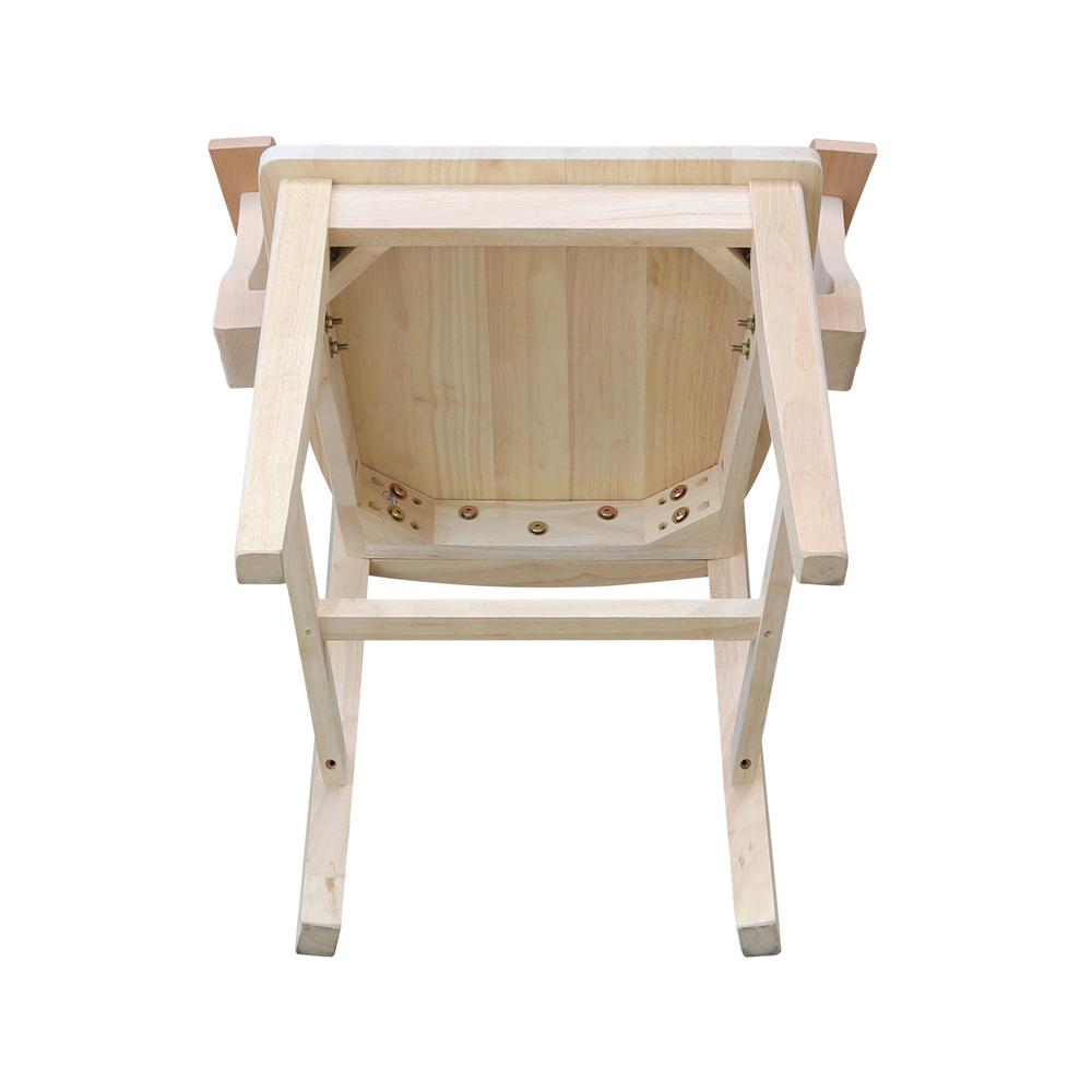 Ava Arm Chair in Unfinished. Picture 9