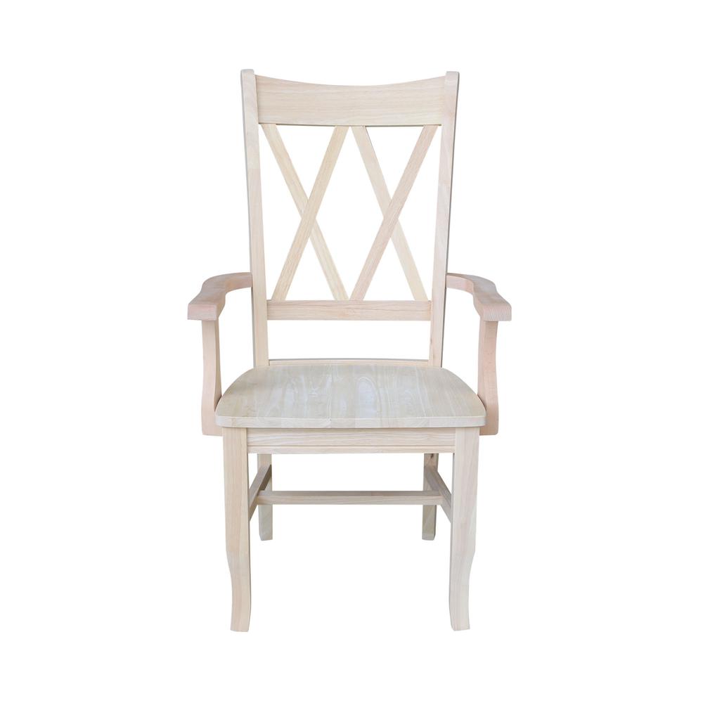 Double X-Back Chair with Arms- 55713. Picture 2