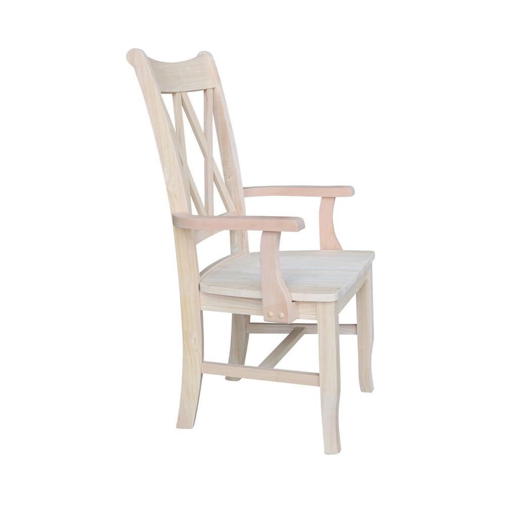 Double X-Back Chair with Arms- 55713. Picture 3