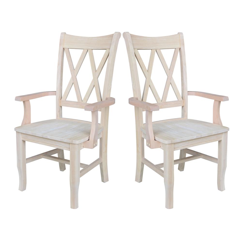 Double X-Back Chair with Arms- 55713. Picture 9