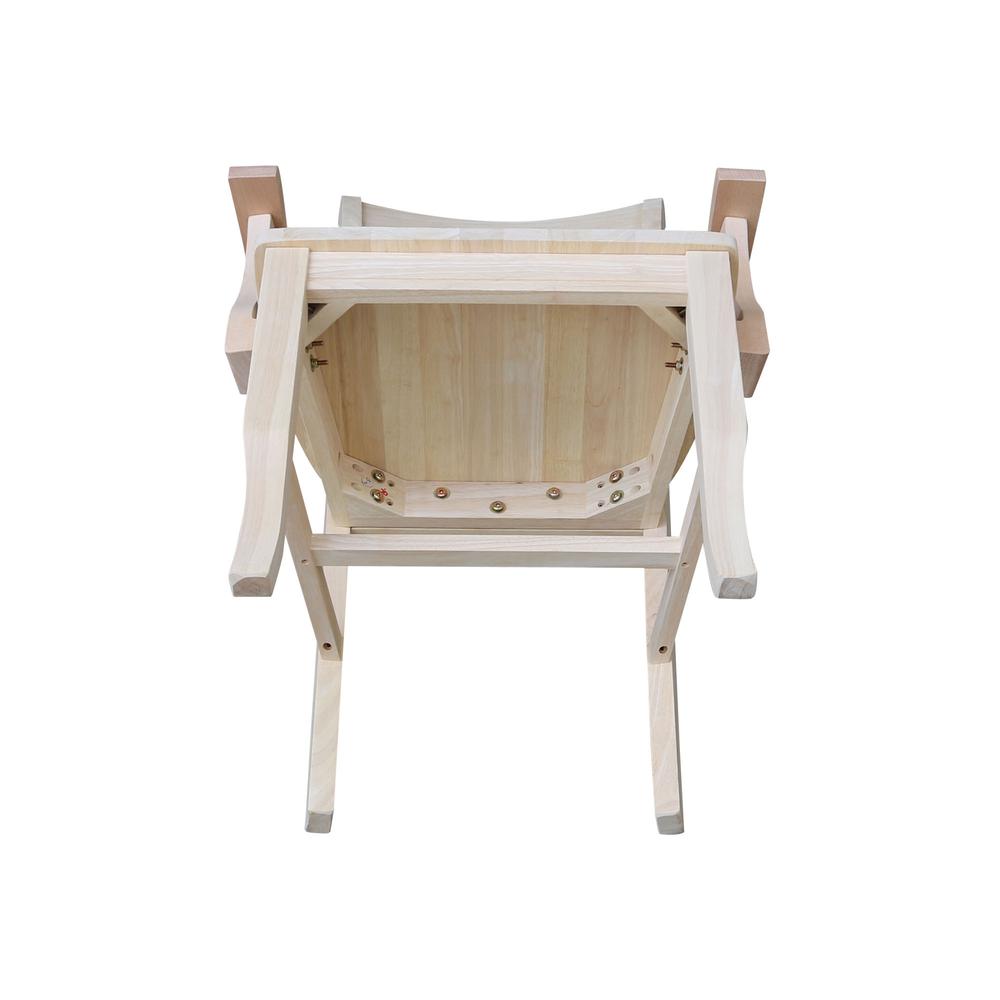 Double X-Back Chair with Arms- 55713. Picture 6