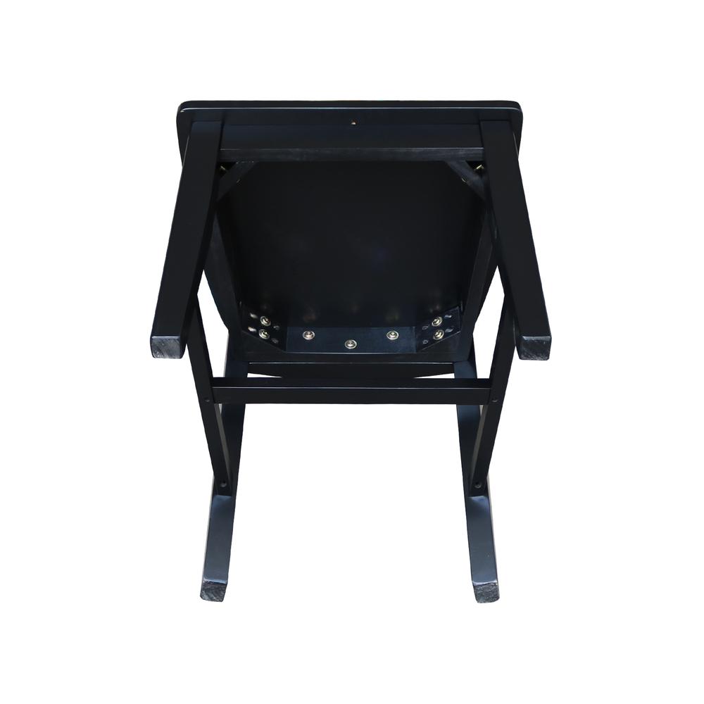 Ava Dining Chairs - Set of 2 in Black. Picture 10