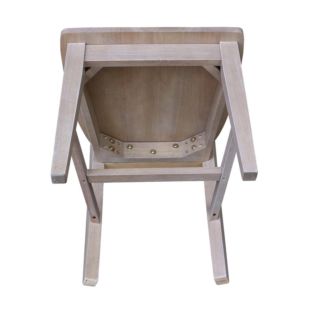 Set of Two Cosmo Mission Chairs, Washed Finish, Washed Gray Taupe. Picture 7