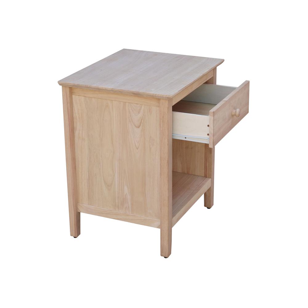 Nightstand With 1 Drawer. Picture 7