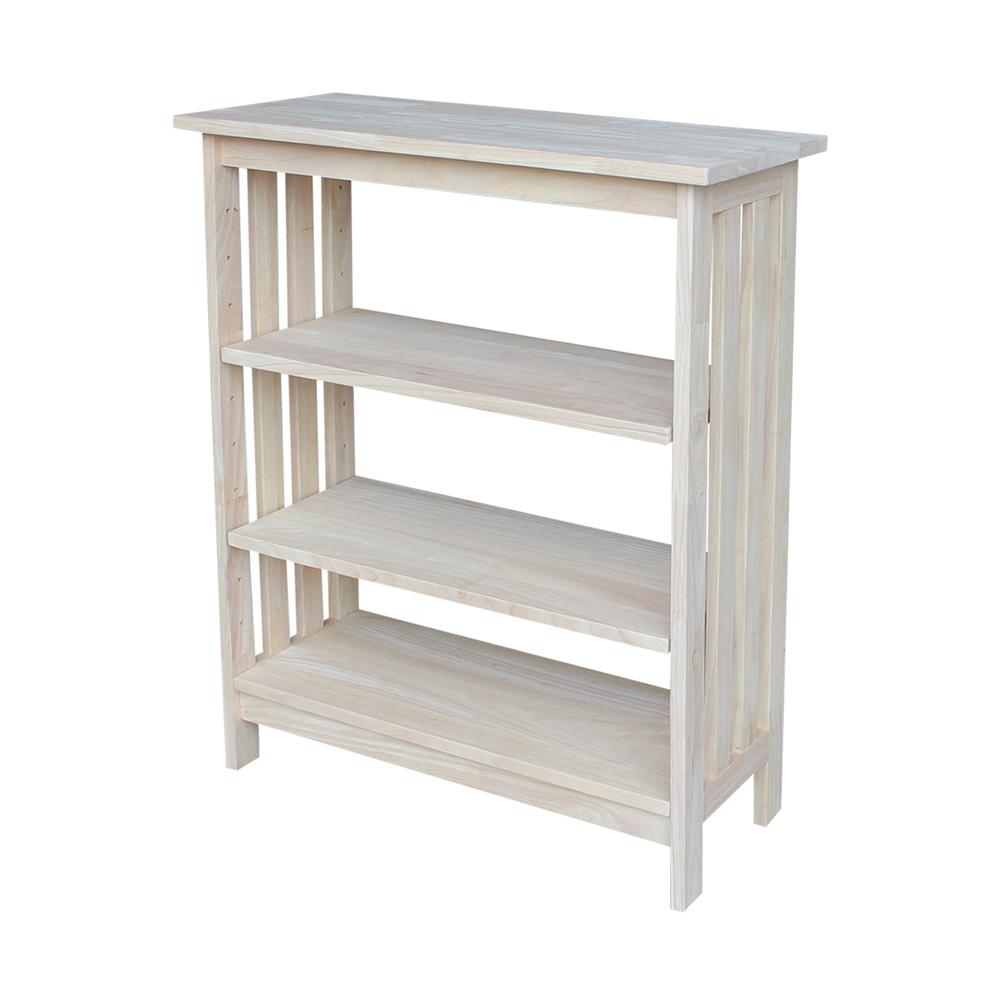 Mission Shelf Unit - 3 Tier, Unfinished. Picture 1