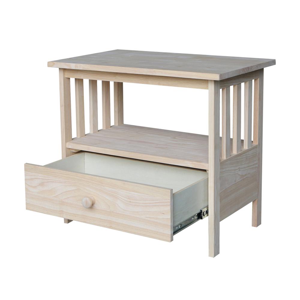 Mission Entertainment / TV Stand - 28", Unfinished. Picture 6