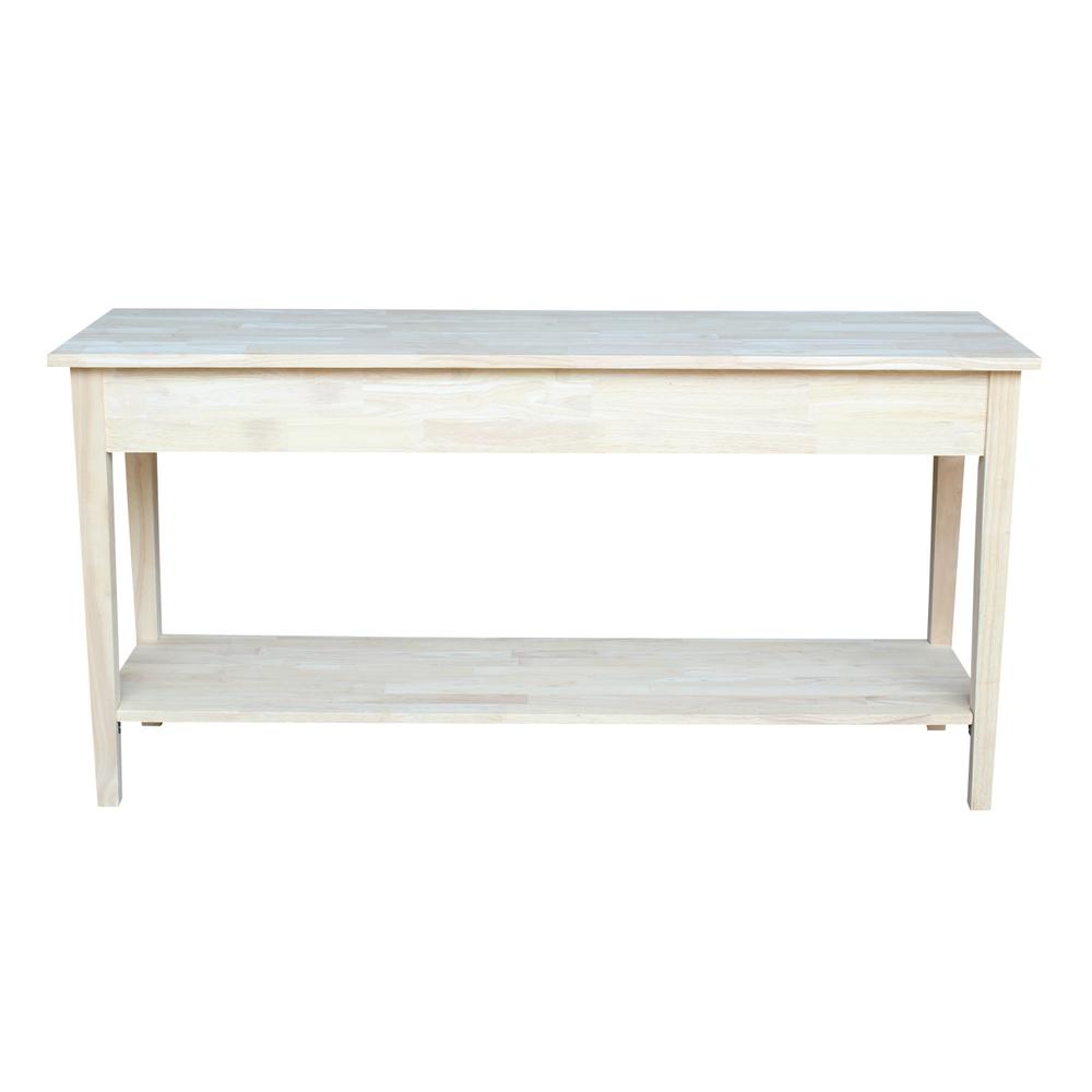 Spencer Console - Server Table - Extended Length, Unfinished. Picture 7
