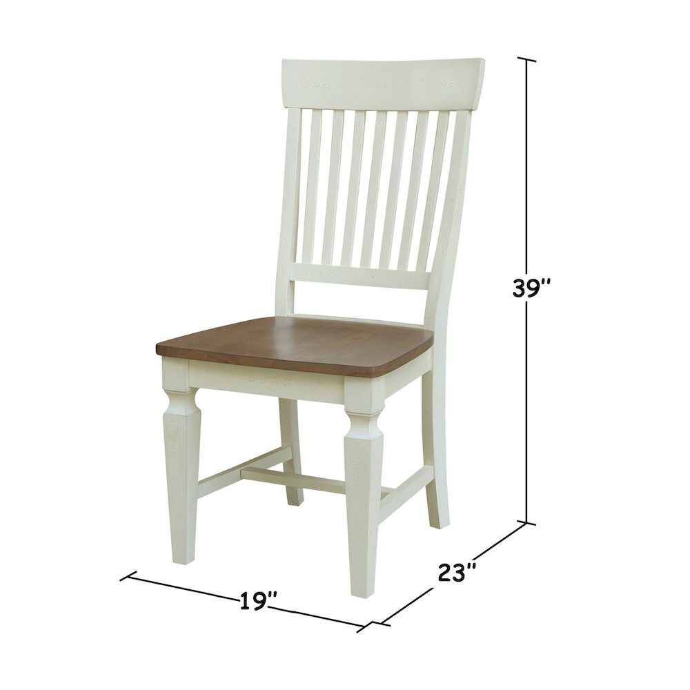 Set of Two Vista Slat Back Dining Chairs. Picture 11