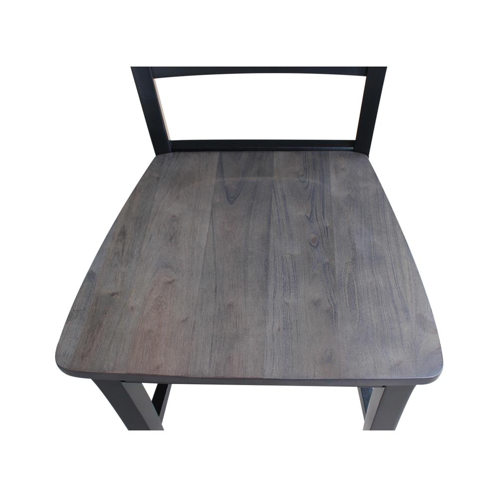 Cosmo Counter height Stool - 24" Seat Height , Coal. Picture 4