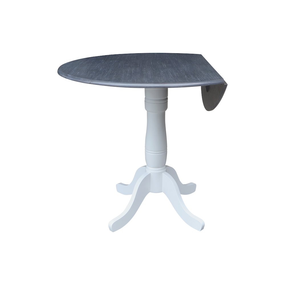42 In Round dual drop Leaf Pedestal Table - 35.5 "H. Picture 6