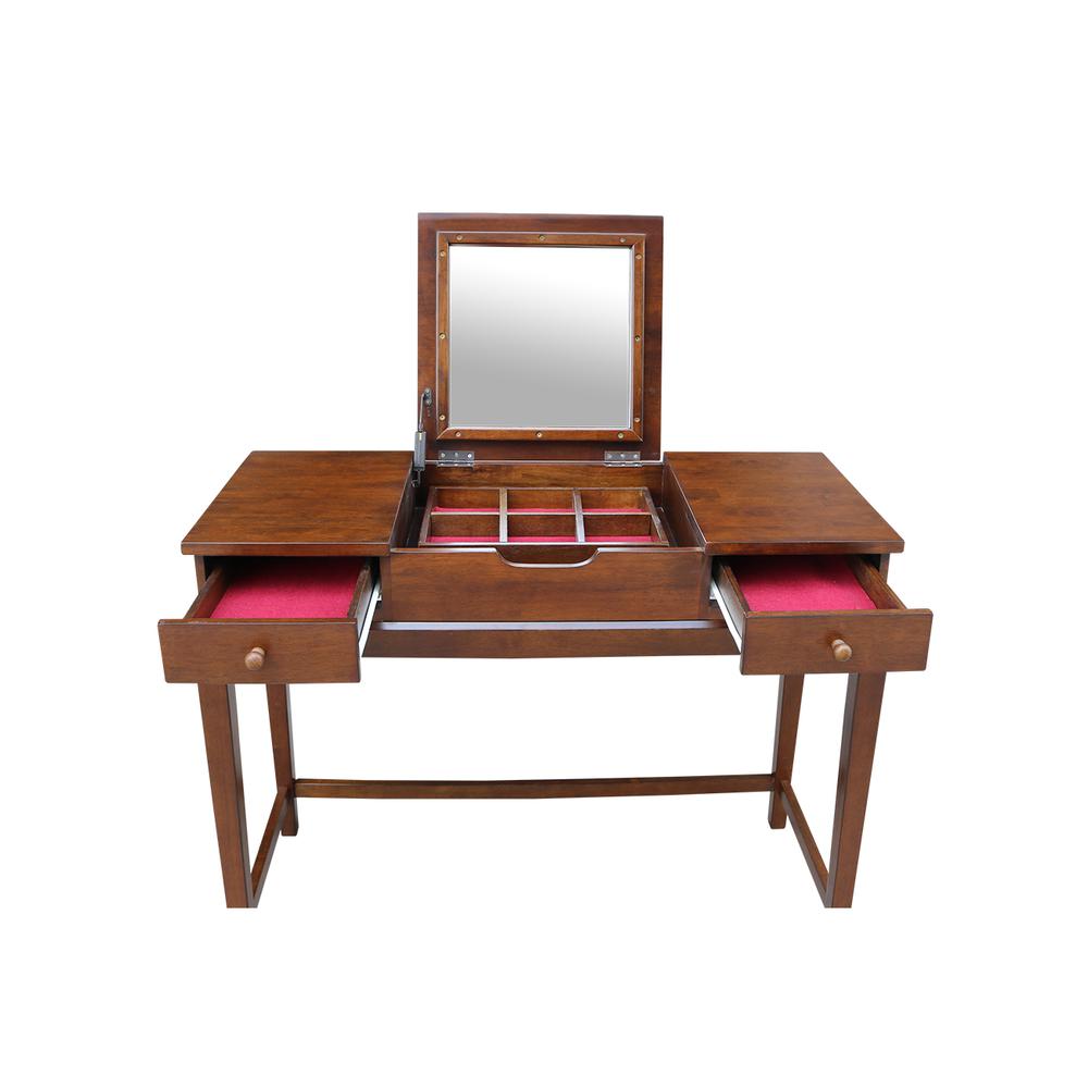 Vanity Table, Espresso. Picture 6