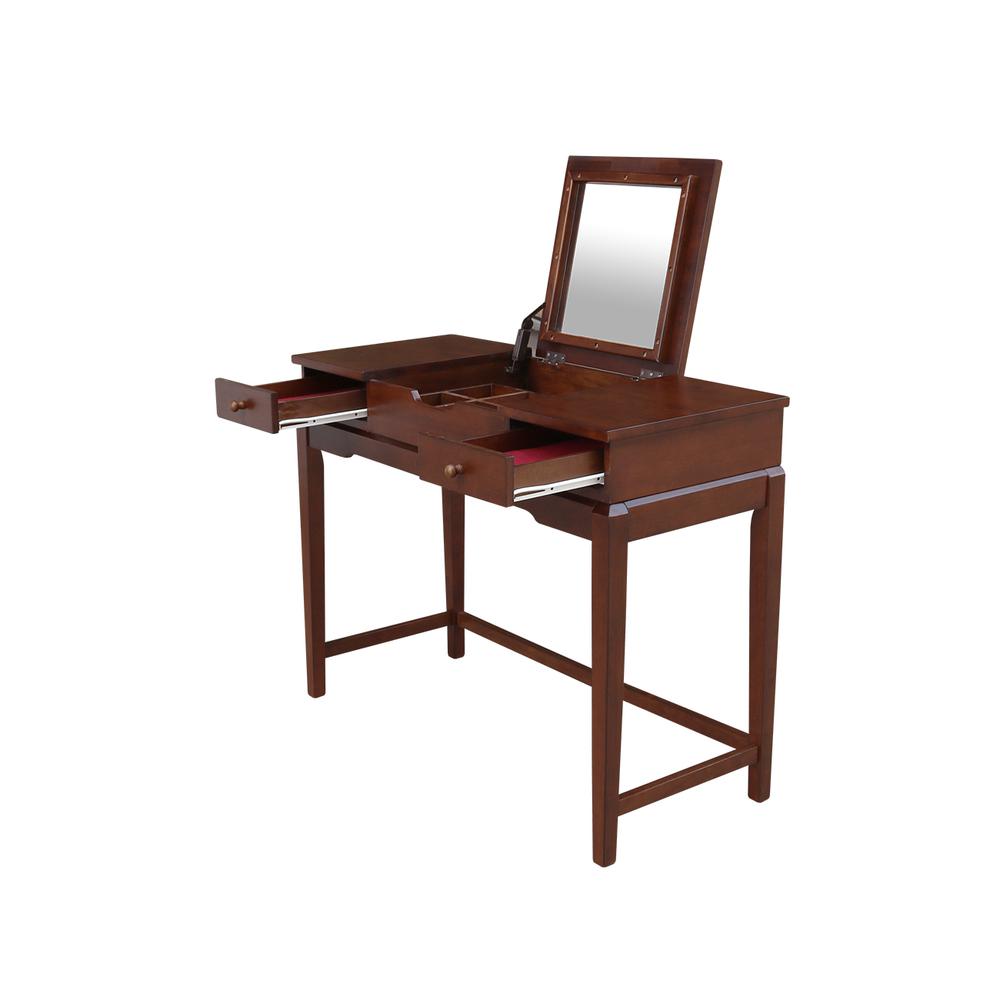Vanity Table, Espresso. Picture 9
