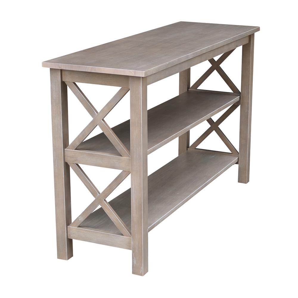 Hampton Console  Table, Washed Gray Taupe. Picture 3