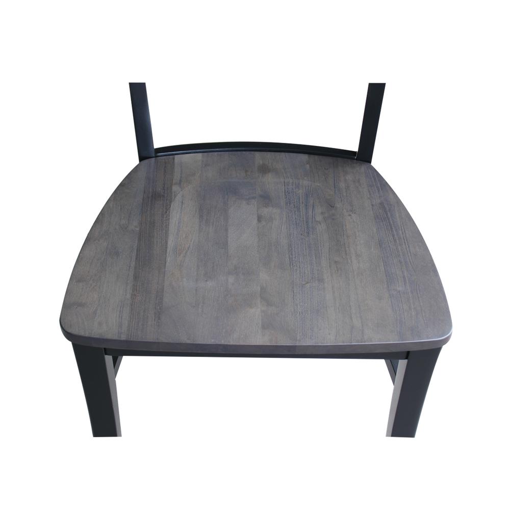 Set of Two Cosmo Chairs, Coal-Black/washed black. Picture 8