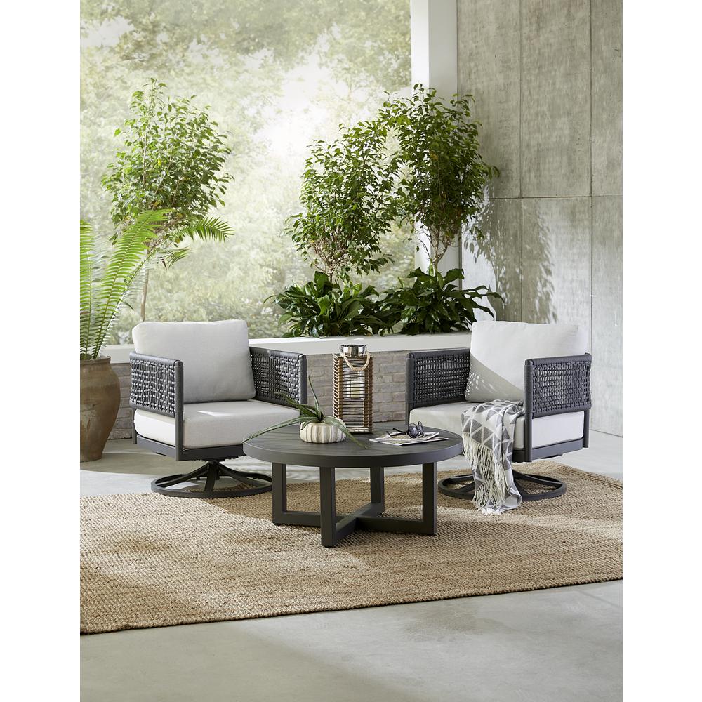 Outdoor 3 Piece Woven Abaca Rope Patio Furniture. Picture 2