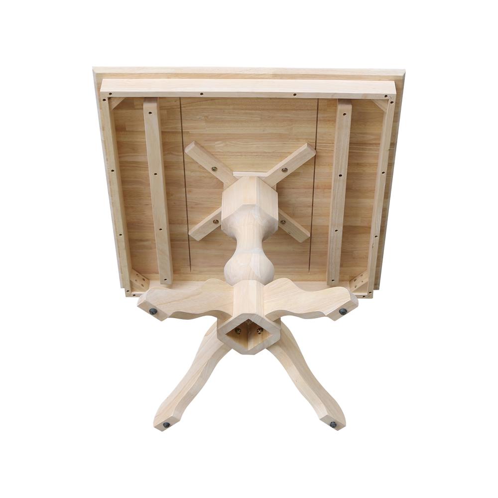 36" x 36" Square Top Pedestal Table - 29.9"H. Picture 5