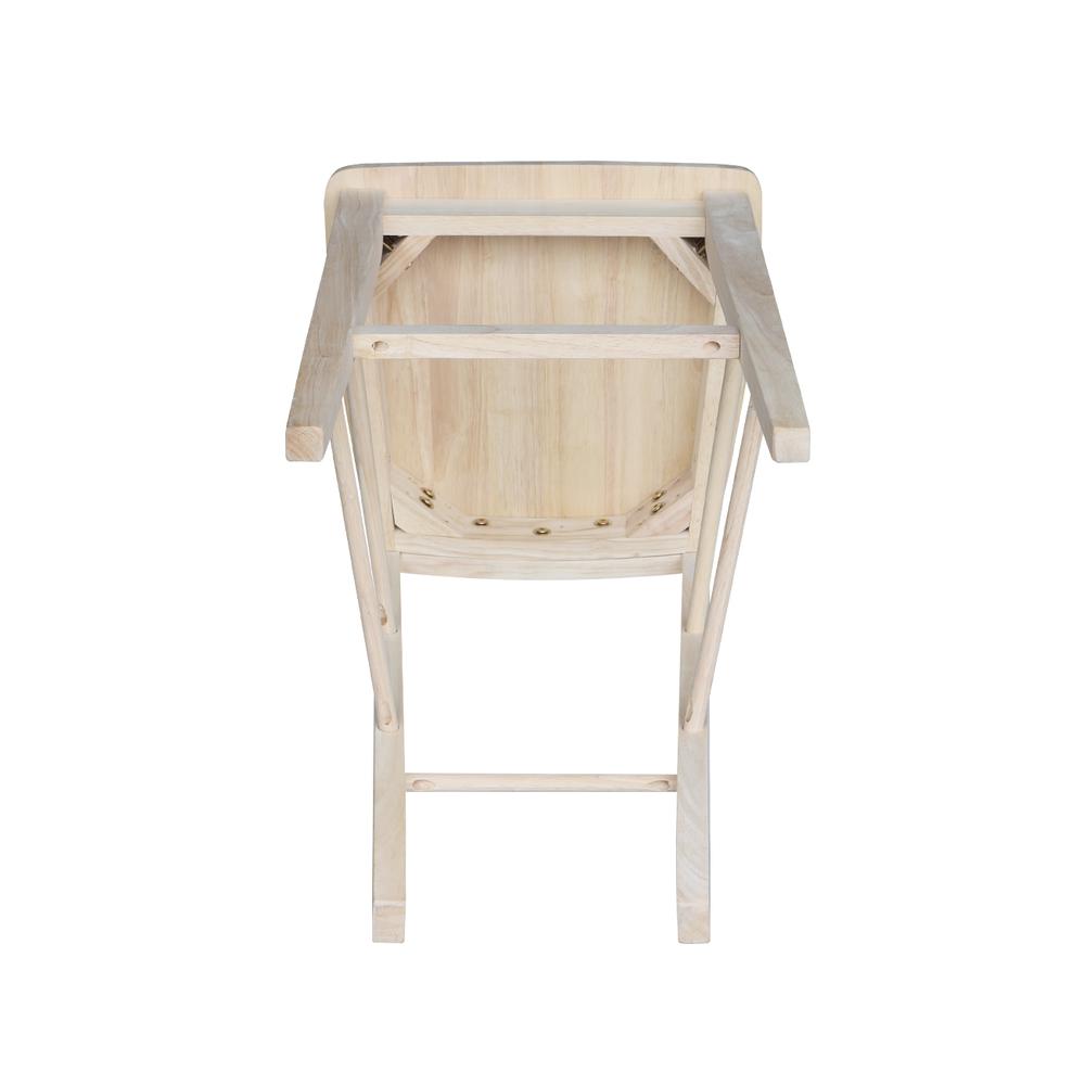 Café Stool - 30" Seat Height, Unfinished. Picture 2