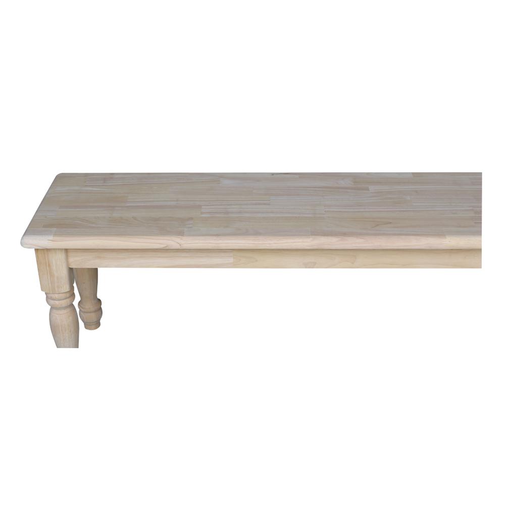 Farmhouse Bench, Unfinished. Picture 3