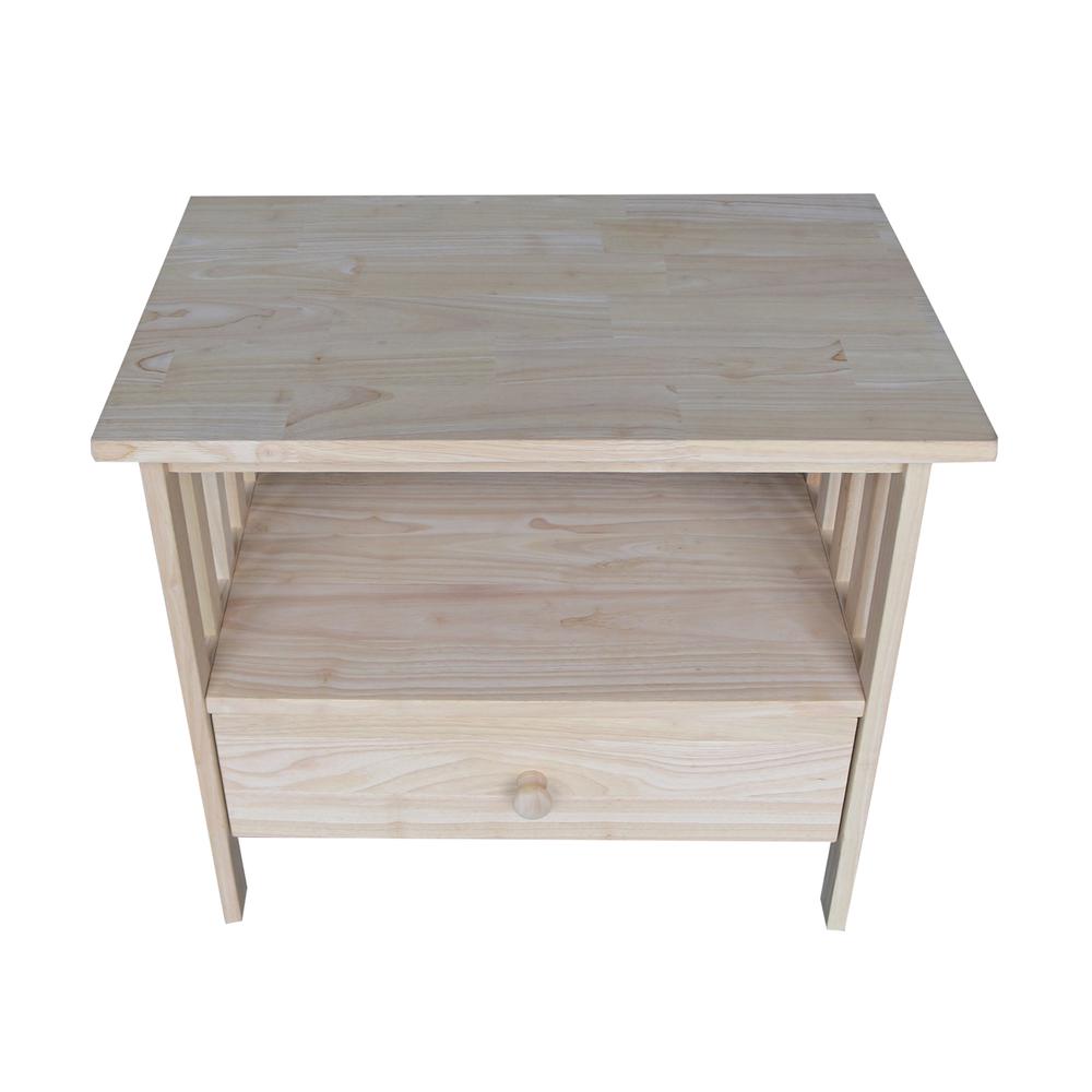 Mission Entertainment / TV Stand - 28", Unfinished. Picture 2
