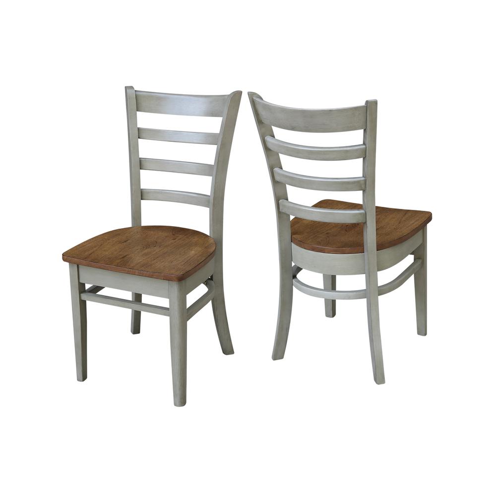 Emily Side Chair, Hickory/Stone. Picture 5