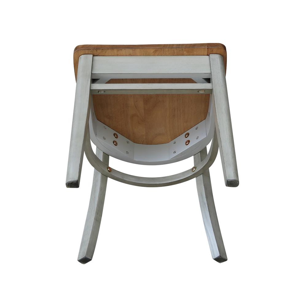 Emily Side Chair, Hickory/Stone. Picture 2
