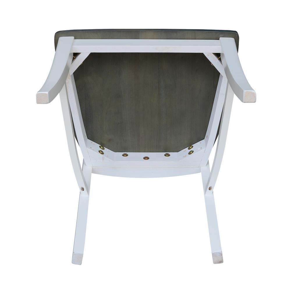 Set of Two Cosmo Verona Chairs, White/Heather gray. Picture 8