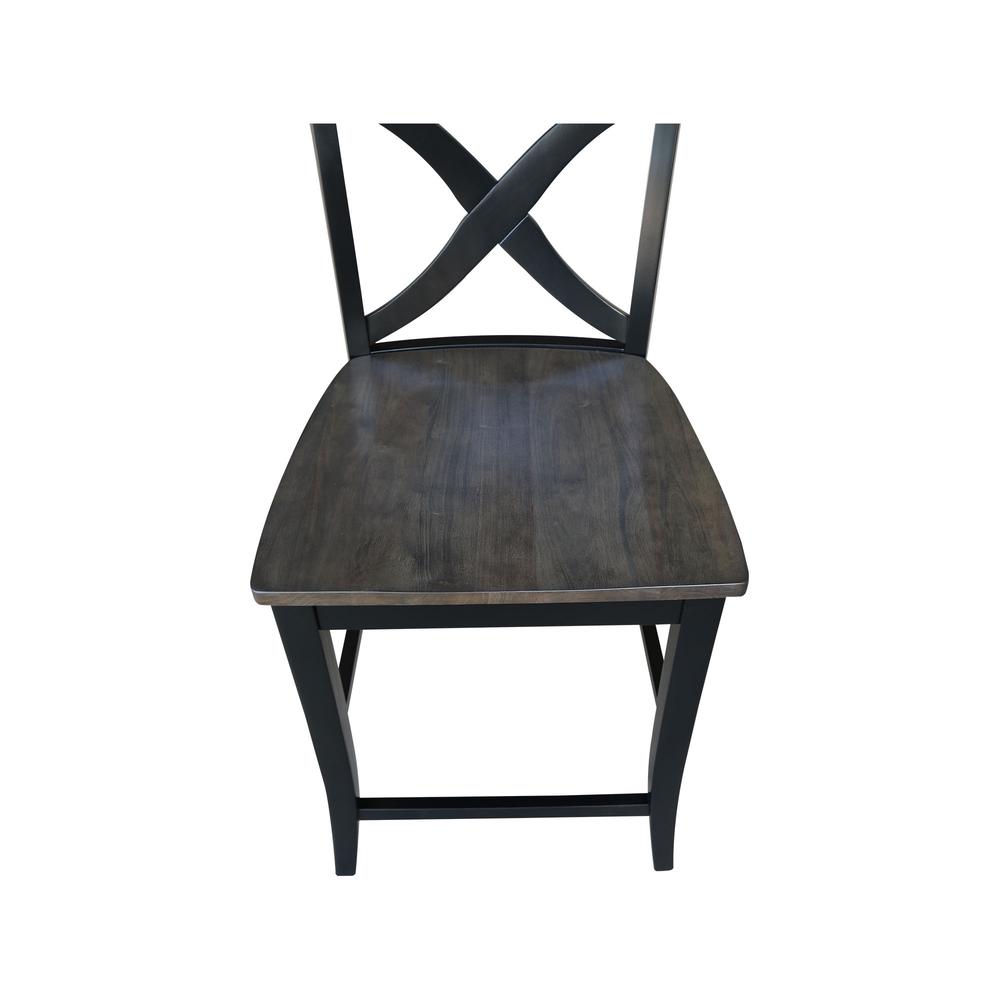 Cosmo Counter height Stool - 24" Seat Height , Coal. Picture 4