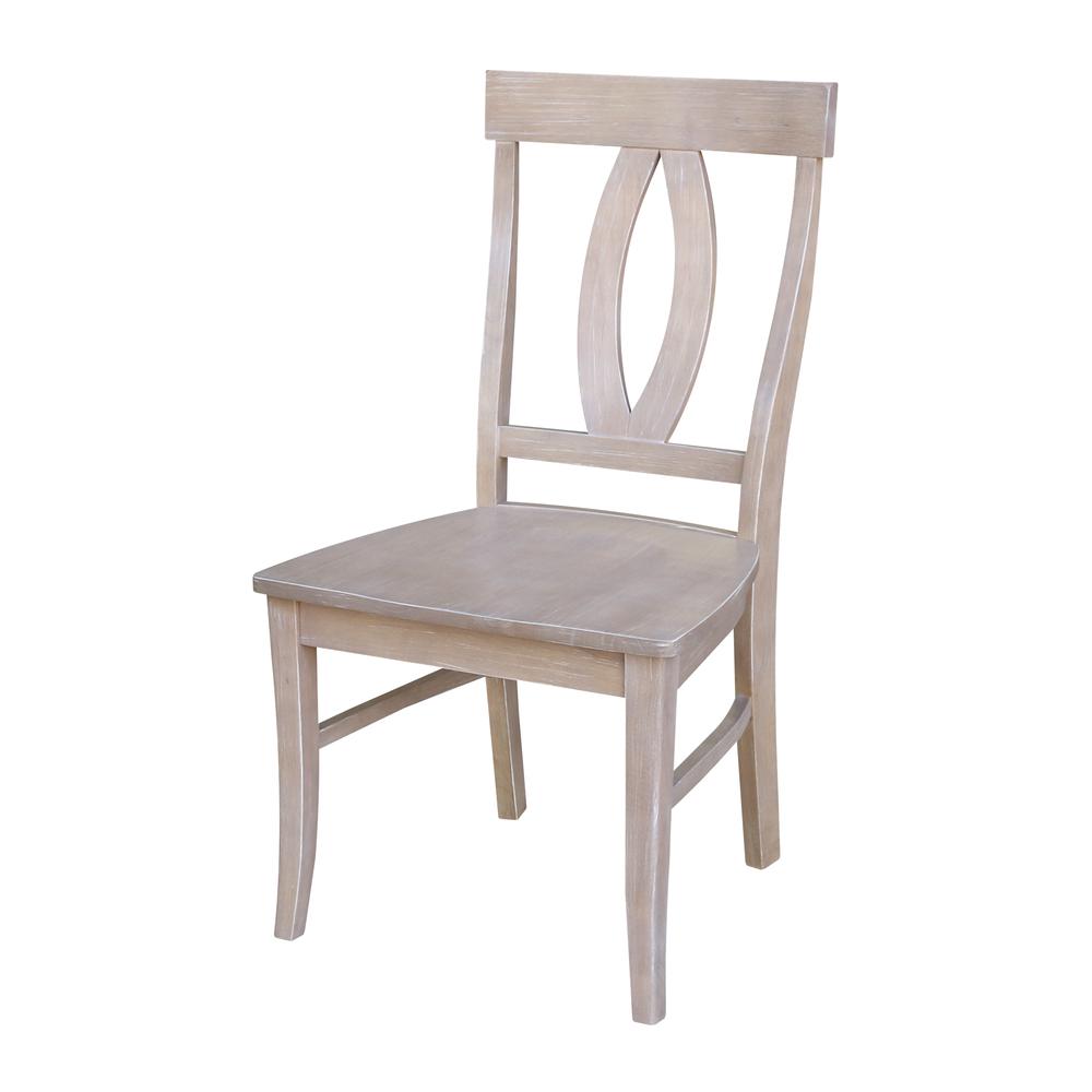 Set of Two Cosmo Chairs, Washed Finish, Washed Gray Taupe. Picture 2