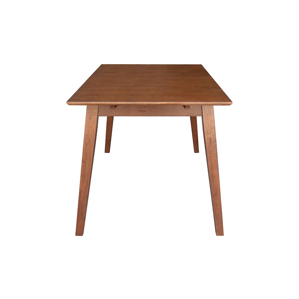 60" Butterfly Extension Dining Table, Rich Bourbon Oak Transitional Dining Table. Picture 7
