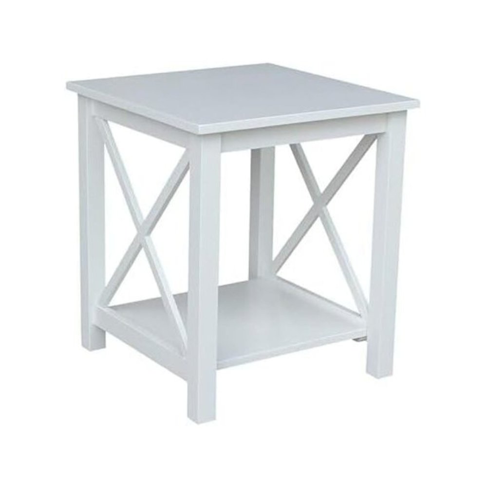 Hampton End Table, White. Picture 1