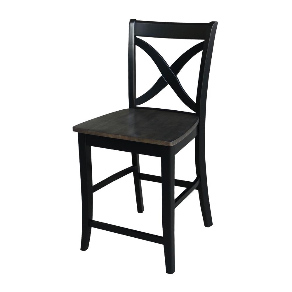 Cosmo Counter height Stool - 24" Seat Height , Coal. Picture 1