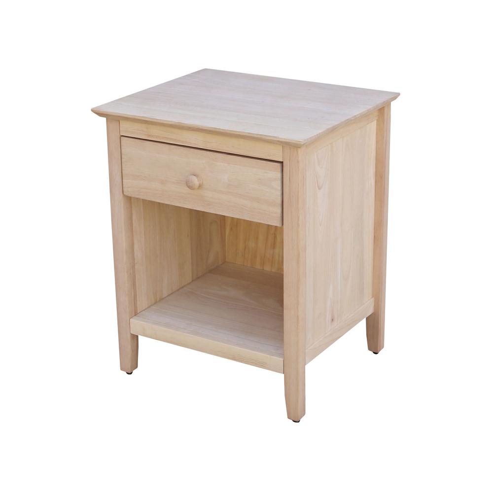 Nightstand With 1 Drawer. Picture 1
