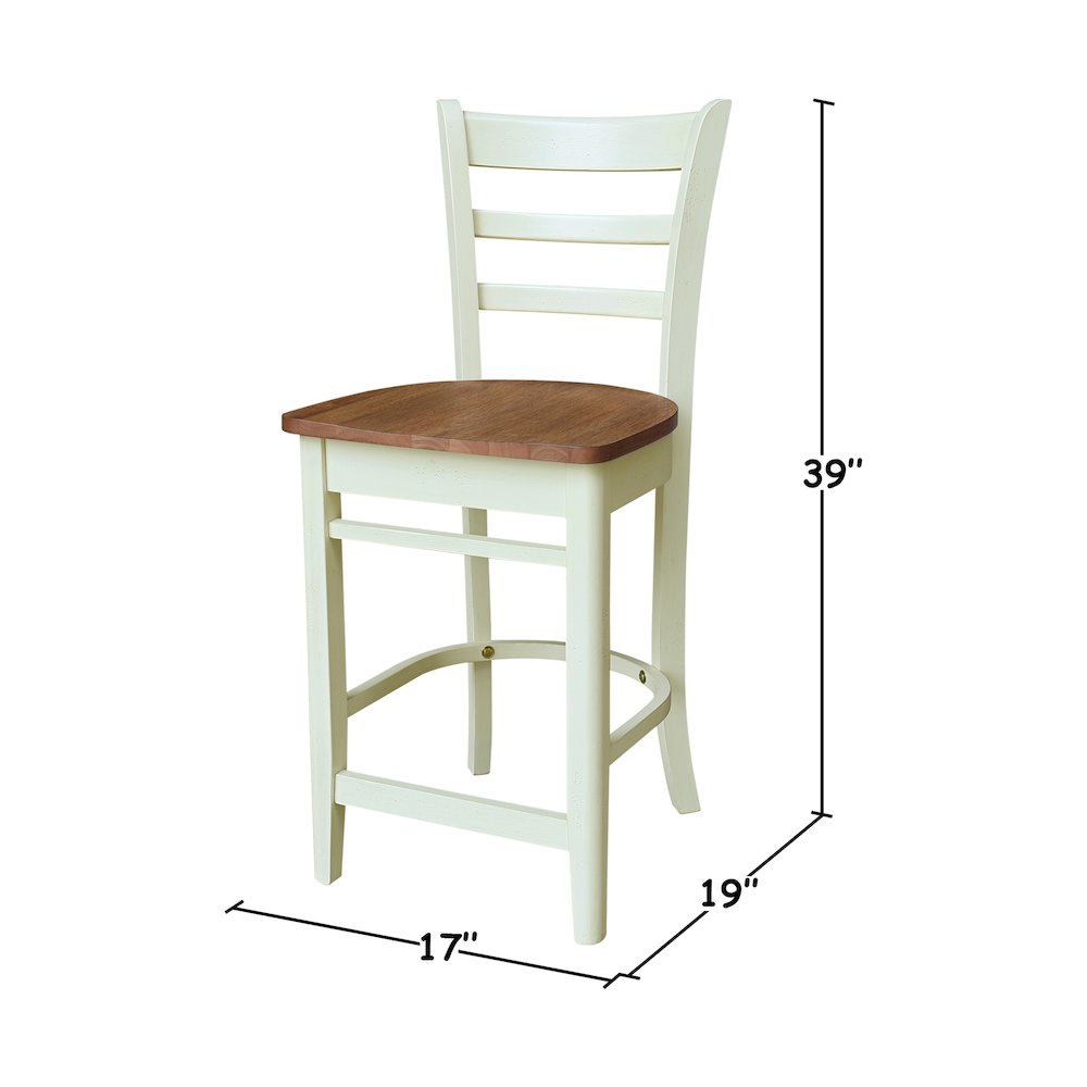 Emily Counter Height Stool - 24" Seat Height. Picture 7