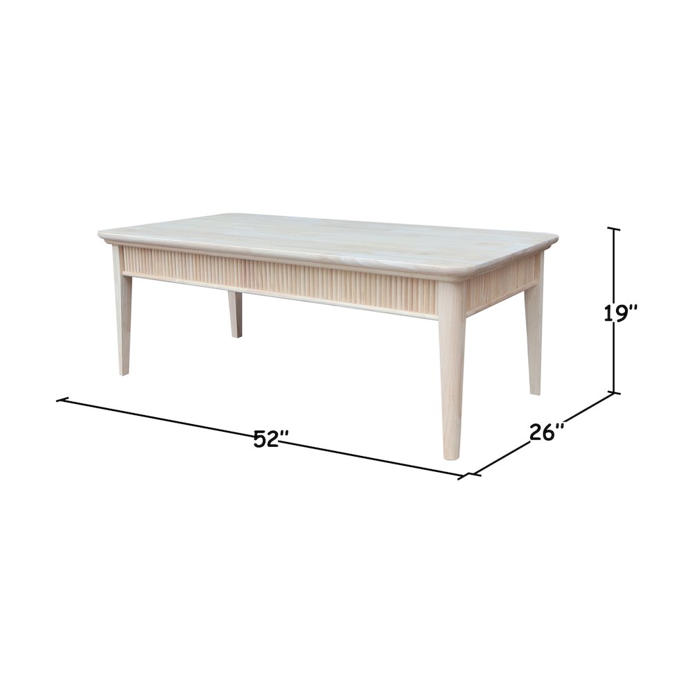 Haven Solid Wood Coffee Table. Picture 6