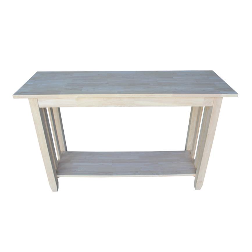 Mission Console Or Sofa Table, Unfinished. Picture 2