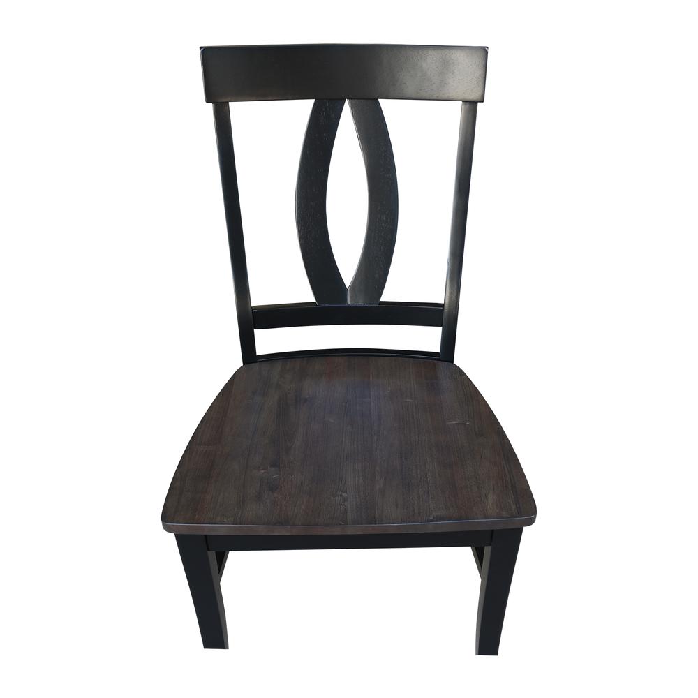 Set of Two Cosmo Chairs, Coal-Black/washed black. Picture 6