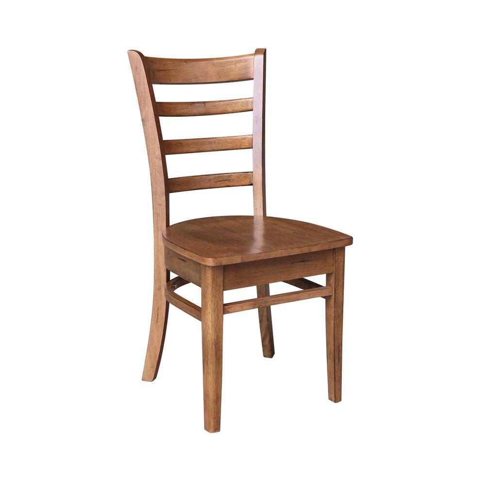 36" Round Top Pedestal Table with 2 Emily Chairs - 3 Piece Set. Picture 4
