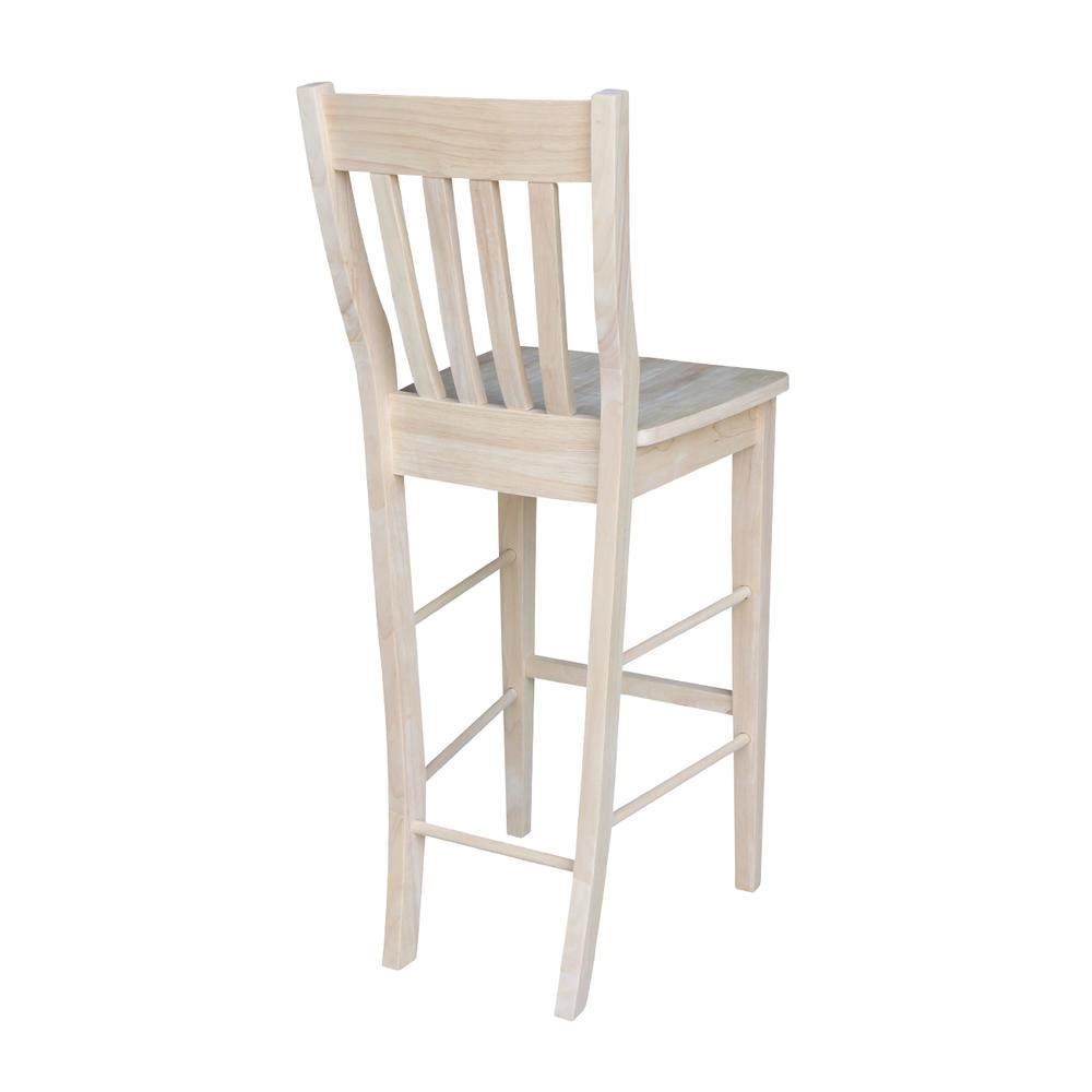 Café Stool - 30" Seat Height, Unfinished. Picture 9