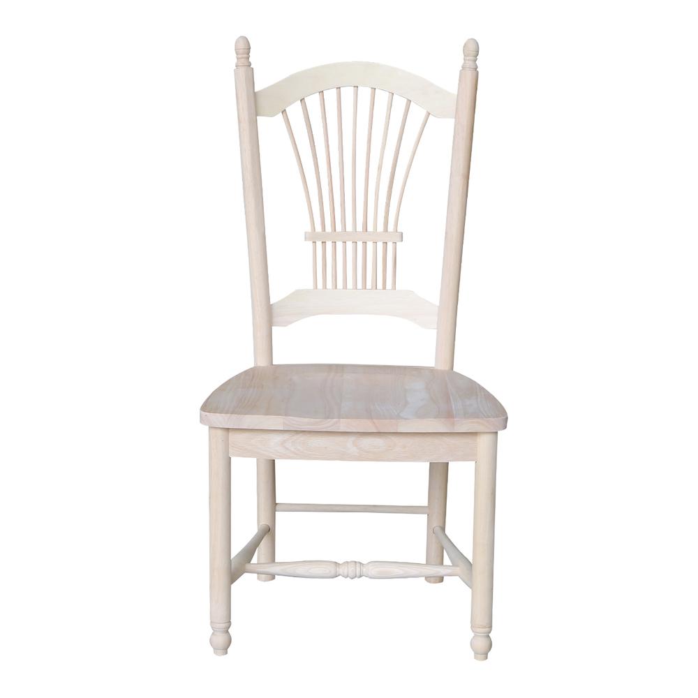 Set of Two Sheafback Chairs, Unfinished. Picture 4
