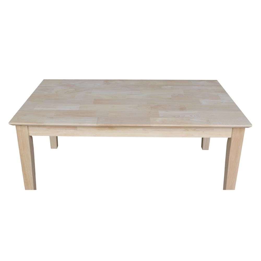 Shaker Coffee Table - Tall, Unfinished. Picture 2