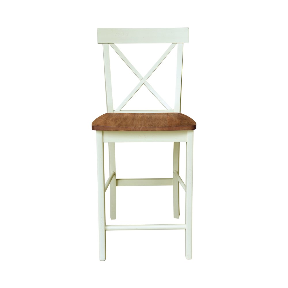 X-Back Counter Height Stool - 24" Seat Height. Picture 3